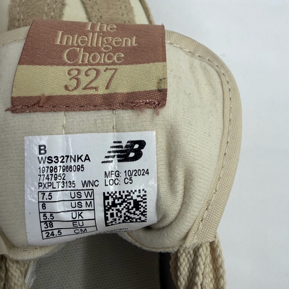 New Balance 327 Sneakers Incense Bone Landslide Casual Neutral Size 7.5 EUC - Picture 2 of 11